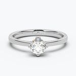 The Glaze Round Brilliant - White Gold / 0.5 ct - Evermore Diamonds