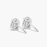 Classic Oval 4-Prong Diamond Studs