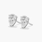 Grace Pear 3-Prong Diamond Stud Earrings