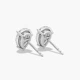 Grace Pear 3-Prong Diamond Stud Earrings