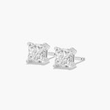 Princess 4-Prong Diamond Stud Earrings