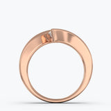 The Swerve Round Brilliant - Rose Gold / 0.5 ct - Evermore Diamonds