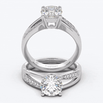 The Duet Round Brilliant - White Gold / 0.5 ct - Evermore Diamonds