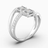The Akin Emerald Cut - White Gold / 0.5 ct - Evermore Diamonds