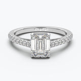 The Aloft Emerald Cut - White Gold / 0.5 ct - Evermore Diamonds