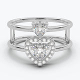 The Binary Heart Cut - White Gold / 0.5 ct - Evermore Diamonds