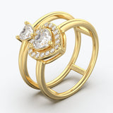 The Binary Heart Cut - Yellow Gold / 0.5 ct - Evermore Diamonds