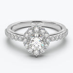 The Cupcake Round Brilliant Halo - White Gold / 0.5 ct - Evermore Diamonds