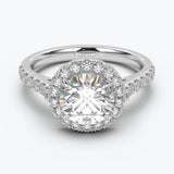 The Gabriel Round Brilliant Halo - White Gold / 0.5 ct - Evermore Diamonds
